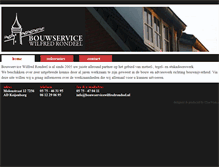 Tablet Screenshot of bouwservicewilfredrondeel.nl